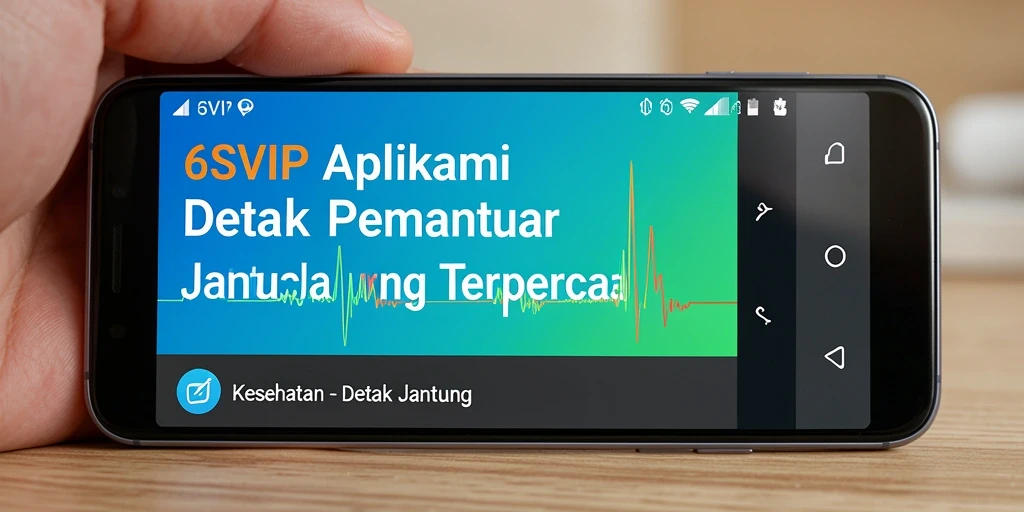 Tampilan antarmuka aplikasi Detak Jantung 6SVIP yang modern dan informatif.