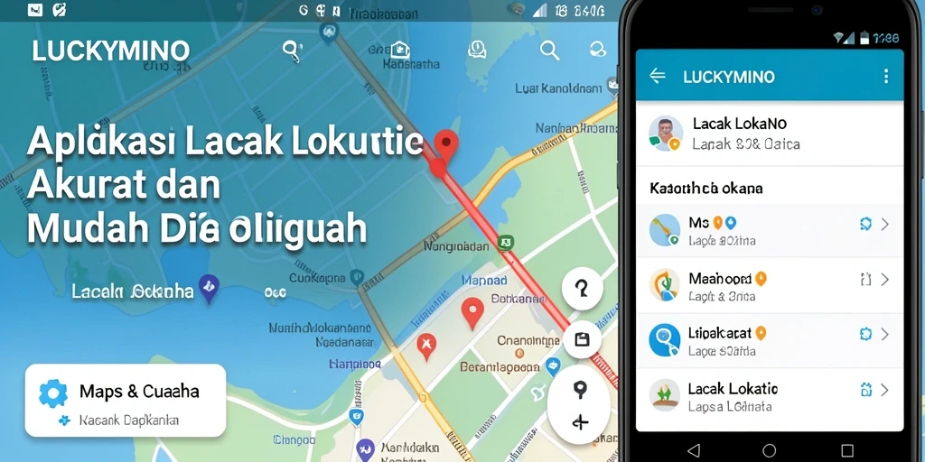 Tampilan antarmuka pengguna LUCKYMINO yang sederhana dan informatif.