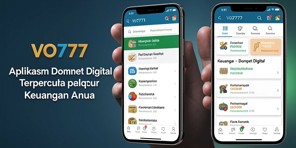 Antarmuka VO777 yang modern dan intuitif untuk Dompet Digital.